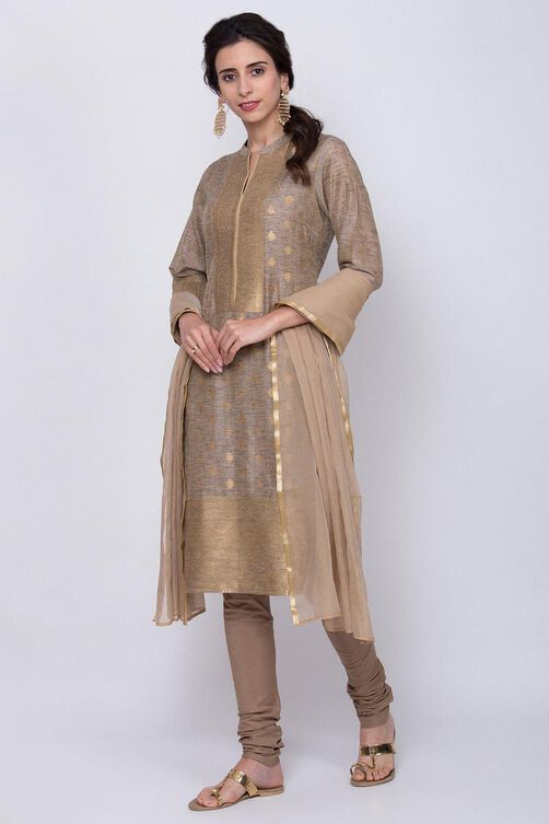 Toosh Straight Kurta Churidar Suit Set image number 0