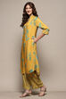Mustard Rayon Straight Kurta Set image number 3