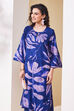 Blue Viscose Rayon A Line Kurta Pants Set image number 7