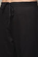 Black Cotton Straight Kurta Palazzo Suit Set image number 3