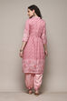 Peach Cotton Digital Print Unstitched Suit Set image number 5