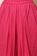 Pink Rayon Flared Kurta Salwar Suit Set image number 3