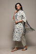 Blue Cotton Printed Unstitched Suit Set image number 6