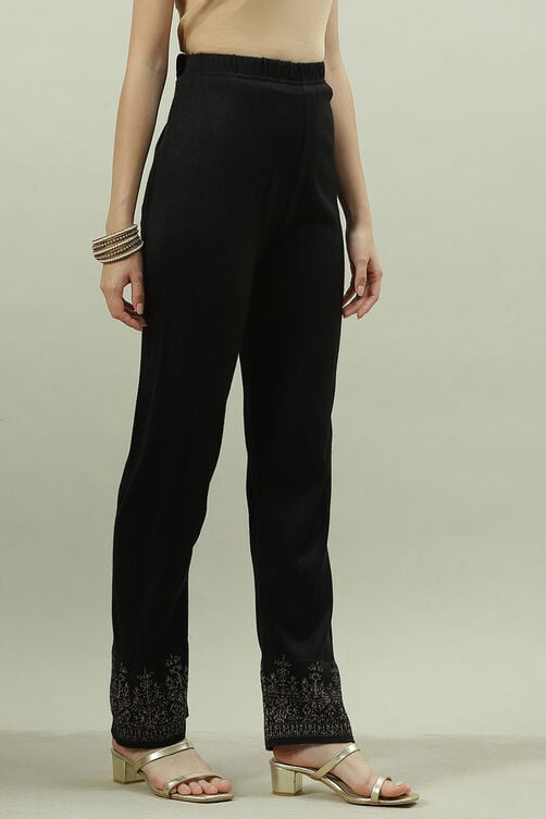 Black Acrylic Pants image number 3