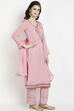 Lavender Georgette Easy Stitch Suit Set image number 2