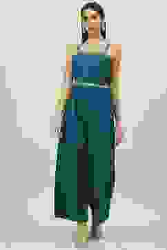 Teal LIVA Straight 2 Piece Set image number 1