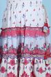 White Cotton Printed Regular Lehenga Set image number 2