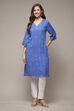 Pink Viscose Straight Printed Kurta image number 1