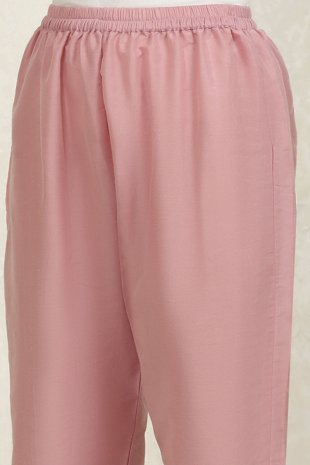 Pink Tissue Hand Embroidered Unstitched Suit Set image number 3