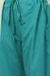Peacock Green Printed Cotton Straight Suit Set image number 3