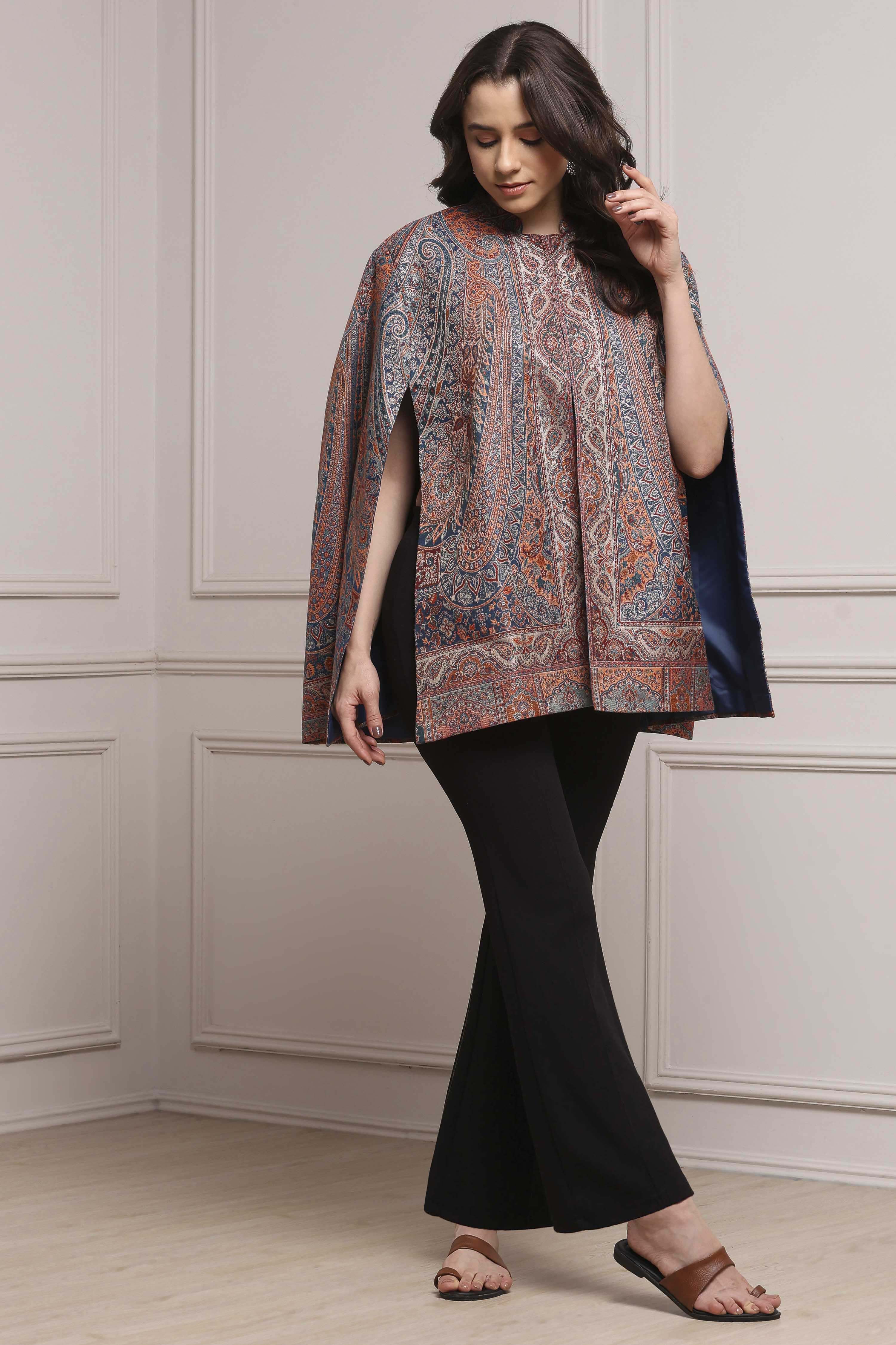 Turquoise Jacquard Yarndyed Fusion Set image number 0