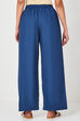 Navy Viscose Rayon Straight Palazzo image number 4