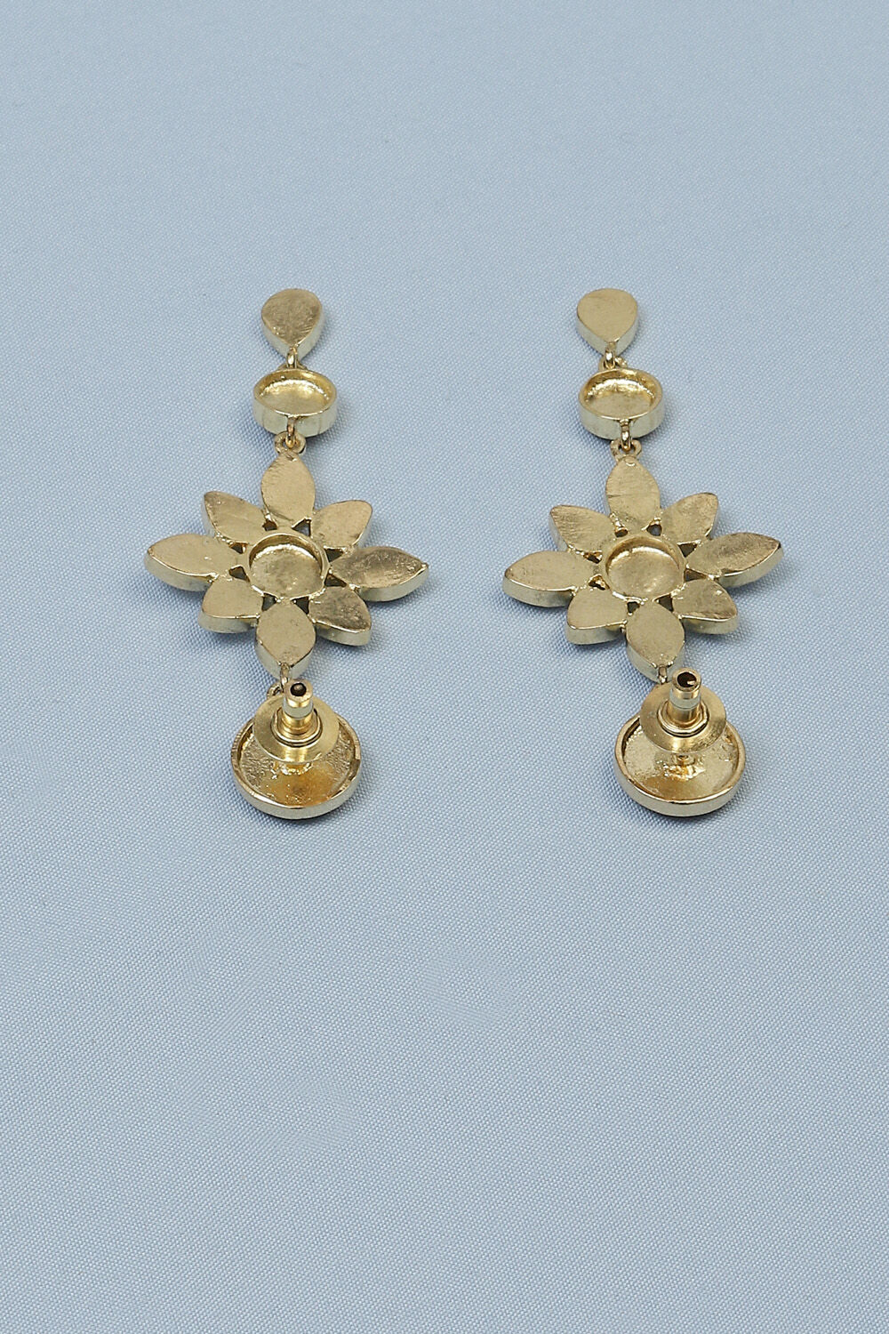 Gold Brass Earrings image number 2