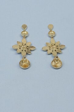 Gold Brass Earrings image number 2