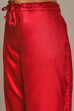 Red & Indigo Rayon Straight Kurta Palazzo Suit Set image number 2