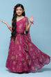 Pink Polyester Short Kurta Printed Suit Set image number 0