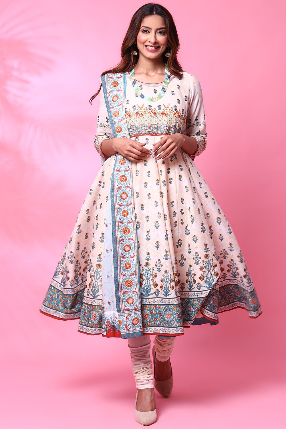 Biba beige salwar suit cheap