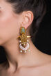 Pink And Mint Green Chandelier Earrings image number 1
