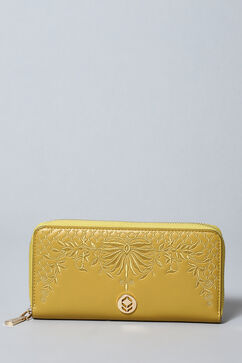 Yellow Pu Leather Wallet image number 1
