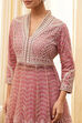Pink Net Embroidered Anarkali Lehenga Set image number 7