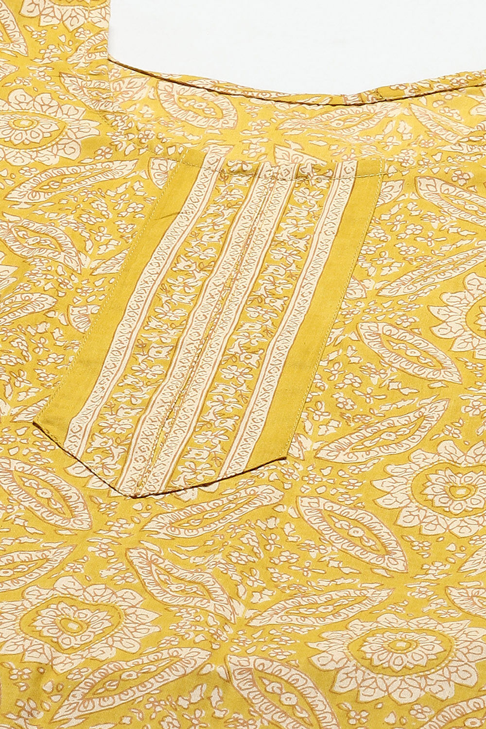 Blue Cotton Floral Screen Printed Unstitched Suit Set image number 2