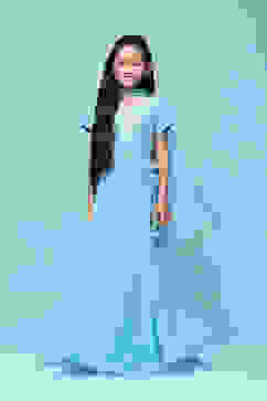 Blue Polyester Embroidered Suit Set image number 7