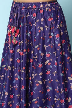 Pink Purple Viscose Short Kurta Yarndyed Suit Set image number 2