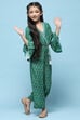 Green Rayon Straight Printed Jumpsuit image number 0