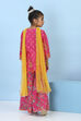 Pink Cotton Printed Straight Suit Set image number 5