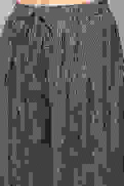 Navy Poly Viscose Straight Printed 2 Piece Set image number 2