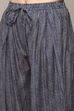 Navy Poly Viscose Straight Printed 2 Piece Set image number 2