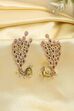 Multicolour Gold Plated Brass Peacock Motif Earcuffs image number 2