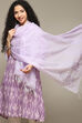 Off White Cotton Blend Yarndyed Dupatta image number 1