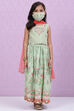 Chalky Green Poly Cotton Lehenga Set image number 7