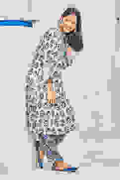 Batik Blue LIVA Printed 2 Piece Set image number 0