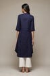 Red A-Line Solid Kurta image number 3