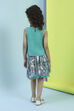 Green Cotton Top and Skirt image number 4