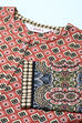 Pink Cotton Flax Printed Kurta image number 1