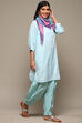Pink Rayon Straight Kurta Cross Yoke Salwar Suit Set image number 6