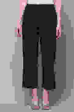 Navy Blue Cotton Straight Palazzo image number 5