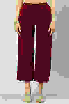 Maroon Velvet Palazzo image number 0