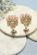 Pink Brass Earrings