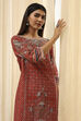 Green Cotton Printed Straight Kurta image number 1