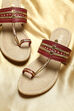 Maroon Kohlapuri Sandal image number 1