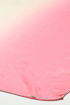 Pink Viscose Gathered Kurta Pants Suit Set image number 3