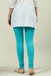 Camel Cotton Blend Solid Churidar image number 4