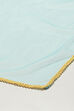 Turquoise Yarndyed A-Line Kurta Regular Pants Suit Set image number 3