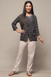 Charcoal Rayon Straight Jacket