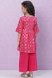 Pink Berry Rayon Straight Printed Top image number 4