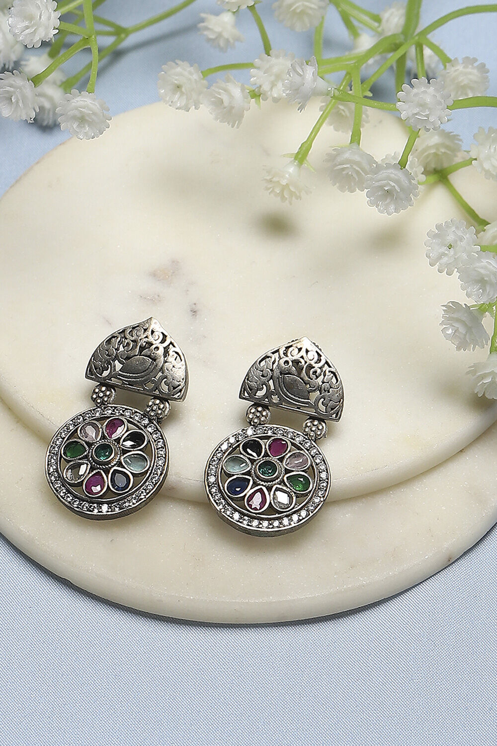 Multi Oxidised Brass Drop & Danglers image number 0